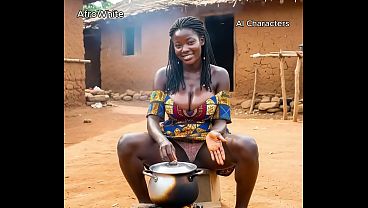 nigerian african village couple enjoyed raw sex [AI Porn]